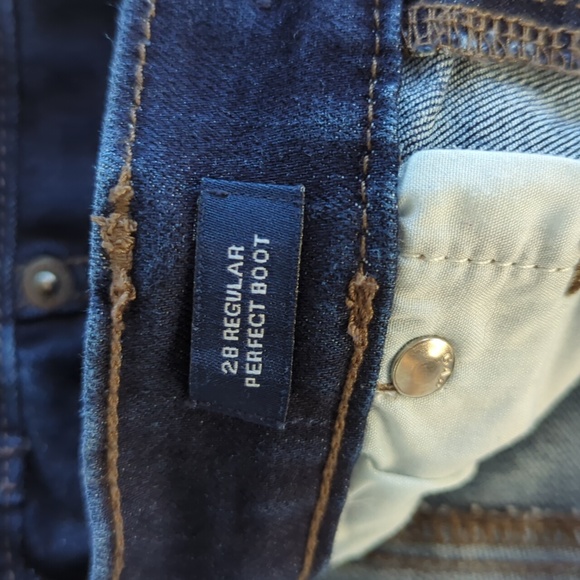 Gap Perfect Bootcut Denim Jeans 28R Blue Pockets - Picture 3 of 16